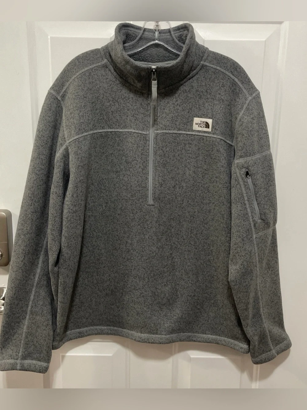 The North Face Leo Gordon Lyon’s Fleece Gray Quarter Zip Men’s Sz Large
